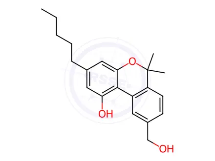 Chemical structure of 11-hydroxycannabinol