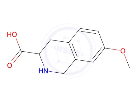Chemical structure of 7-Methoxy-1,2,3,4-tetrahydroisoquinoline-3-carboxylic acid