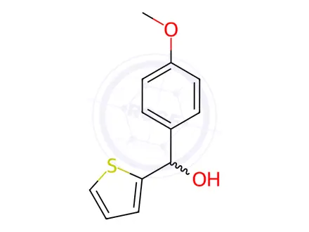 Chemical structure of (4-methoxyphenyl)-thiophen-2-ylmethanol