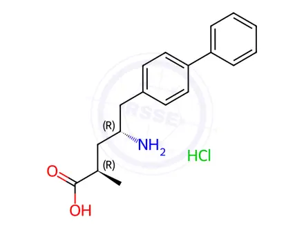 Chemical structure of Sacubitril Impurity 13 HCl