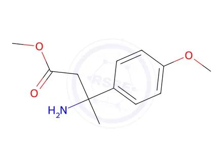 Chemical structure of methyl 3-amino-3-(4-methoxyphenyl)butanoate