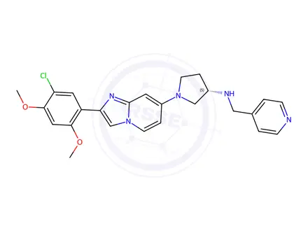 Chemical structure of OTS186935 trihydrochloride