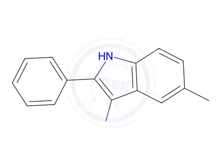 Chemical structure of 5-Methyl-2-phenyl-1H-indol-3-amine