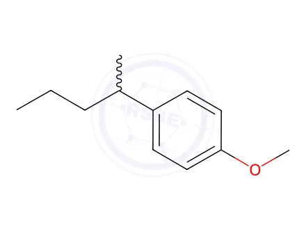 Chemical structure of 1-Methoxy-4-(1-methylbutyl)benzene