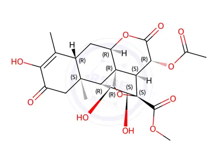 Chemical structure of Bruceine B