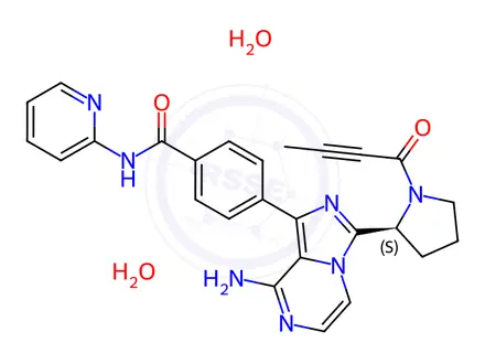 Chemical structure of Acalabrutinib Dihydrate