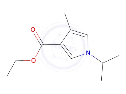 Chemical structure of Ethyl 1-isopropyl-4-methyl-1H-pyrrole-3-carboxylate
