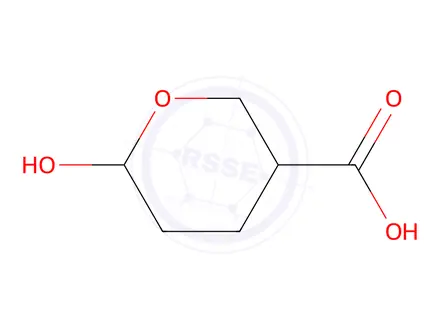 Chemical structure of 2H-Pyran-3-carboxylicacid,tetrahydro-6-hydroxy-(9CI)