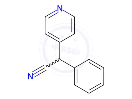 Chemical structure of 2-Phenyl-2-(pyridin-4-yl)acetonitrile (PSY)