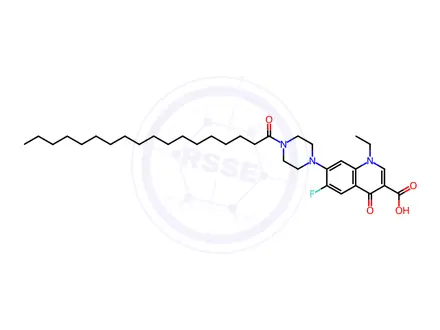 Chemical structure of Norfloxacin Impurity 12