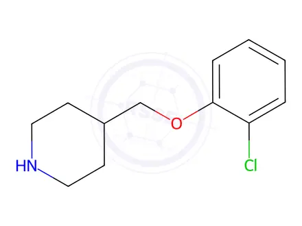Chemical structure of 4-[(2-Chlorophenoxy)methyl]piperidine
