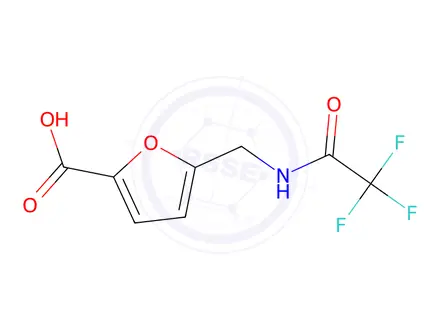 Chemical structure of 5-[(trifluoroacetamido)methyl]furan-2-carboxylic acid
