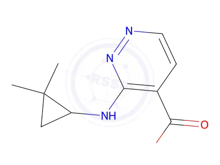Chemical structure of 3-((2,2-Dimethylcyclopropyl)amino)pyridazine-4-carboxylic acid