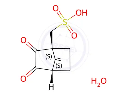 Chemical structure of Camphorquinone-10-sulfonic Acid Hydrate