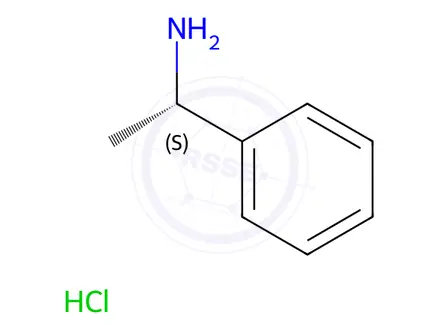 Chemical structure of (S)-1-Phenylethaneamine·hydrochloride