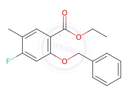 Chemical structure of Ethyl 2-(benzyloxy)-4-fluoro-5-methylbenzoate