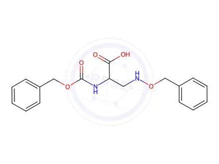 Chemical structure of 3-[(Benzyloxy)amino]-N-[(benzyloxy)carbonyl]-D,L-alanine