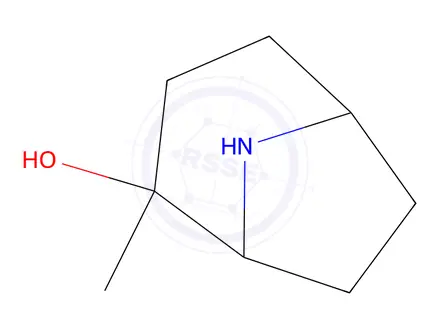 Chemical structure of 2-Hydroxy-2-methyl-8-azabicyclo[3.2.1]octane