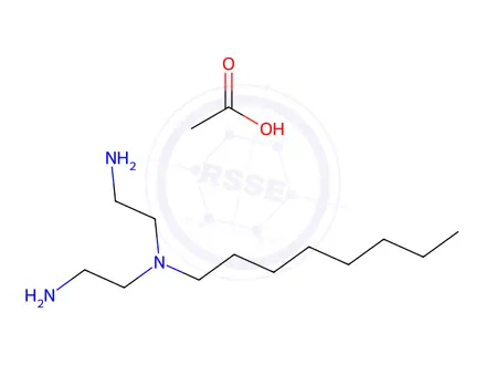 Chemical structure of N-(2-aminoethyl)-N-octylethylenediamine acetate