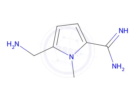 Chemical structure of 5-(Aminomethyl)-1-methyl-1H-pyrrole-2-carboximidamide