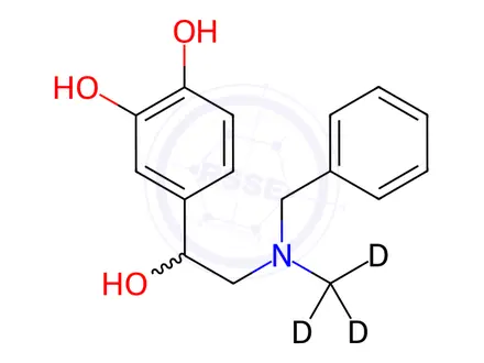 Chemical structure of N-Benzyl Epinephrine-D3
