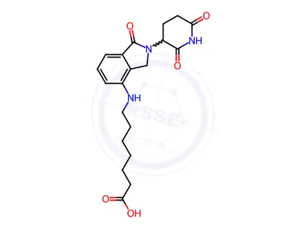 Chemical structure of Lenalidomide-C6-acid
