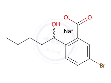 Chemical structure of 3-Butylphthalide Impurity 60 Sodium Salt