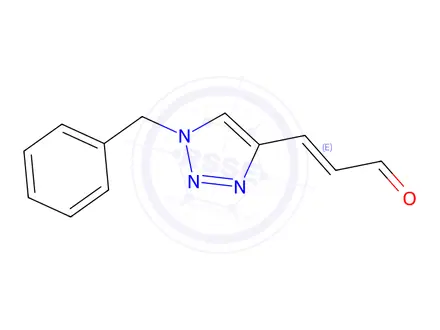 Chemical structure of (2E)-3-(1-BENZYL-1H-1,2,3-TRIAZOL-4-YL)ACRYLALDEHYDE