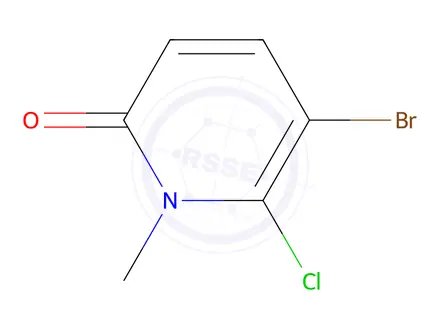 Chemical structure of 5-Bromo-6-chloro-1-methylpyridin-2(1H)-one