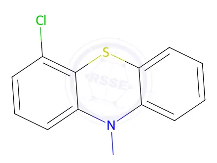 Chemical structure of 4-chloro-10-nitroso-10H-phenothiazine