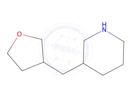 Chemical structure of 3-(oxolan-3-ylmethyl)piperidine
