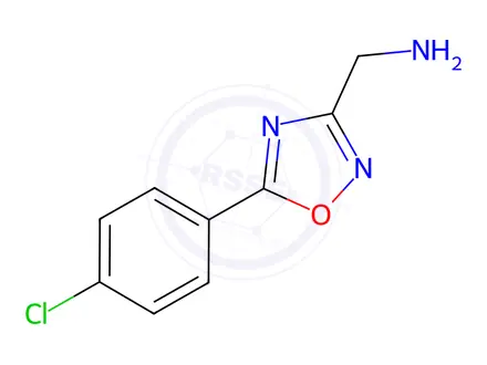 Chemical structure of (5-(4-Chlorophenyl)-1,2,4-oxadiazol-3-yl)methanamine