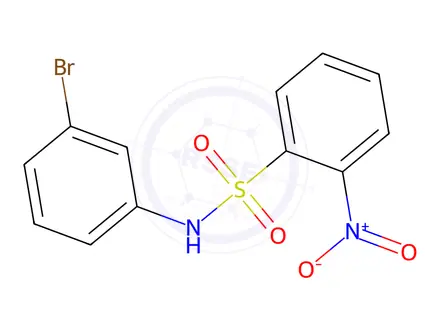 Chemical structure of N-(3-Bromophenyl)-2-nitrobenzenesulfonamide