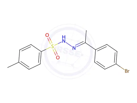 Chemical structure of N'-(1-(4-bromophenyl)ethylidene)-4-methylbenzenesulfonohydrazide