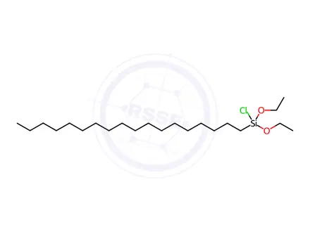 Chemical structure of octadecyldiethoxychlorosilane,tech-95