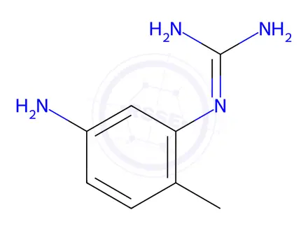 Chemical structure of N-(2-Methyl-5-aminophenyl)guanidine