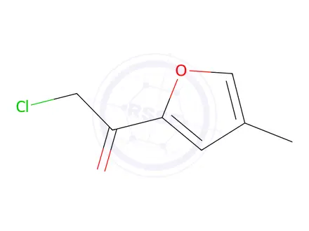Chemical structure of Ethanone, 2-chloro-1-(4-methyl-2-furanyl)-(9CI)