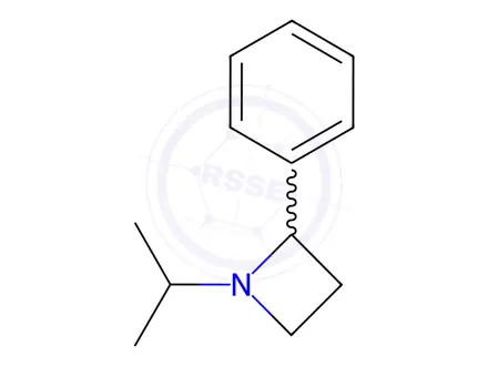 Chemical structure of Azetidine,1-(1-methylethyl)-2-phenyl-(9CI)