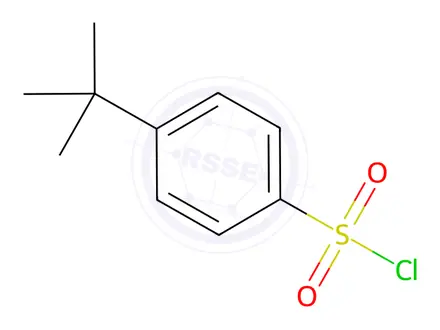 Chemical structure of 4-(tert-Butyl)benzene-1-sulfonyl chloride