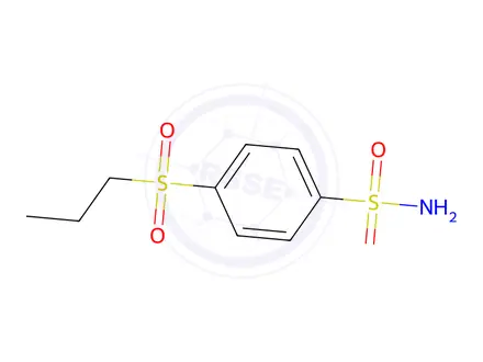 Chemical structure of 4-(Propane-1-sulfonyl)benzene-1-sulfonamide