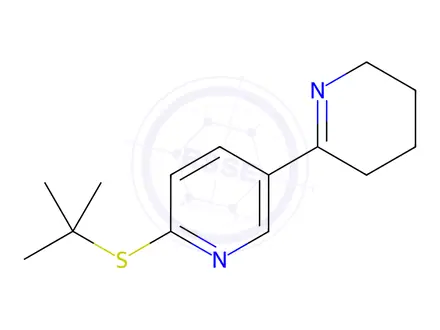Chemical structure of 6'-(tert-Butylthio)-3,4,5,6-tetrahydro-2,3'-bipyridine