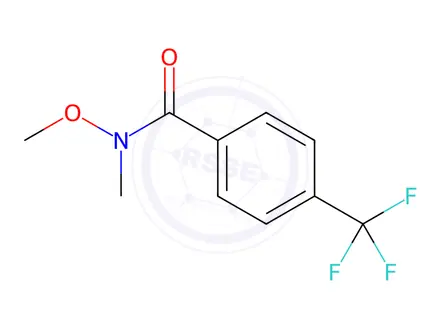Chemical structure of N-Methoxy-N-methyl-4-(trifluoromethyl)benzamide