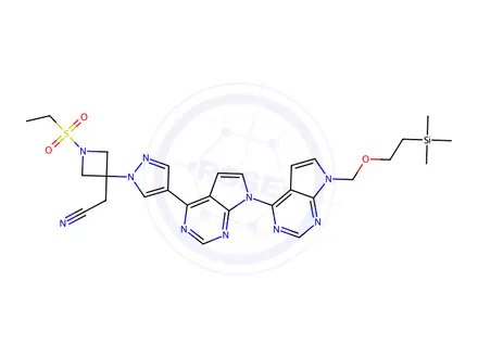 Chemical structure of Baricitinib Impurity 117