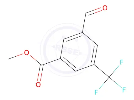 Chemical structure of Methyl 3-formyl-5-(trifluoromethyl)benzoate