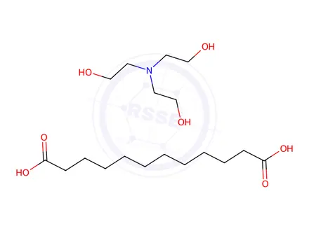 Chemical structure of dodecanedioic acid, compound with 2,2',2''-nitrilotriethanol
