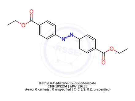 Chemical structure of Diethyl 4,4'-(diazene-1,2-diyl)dibenzoate