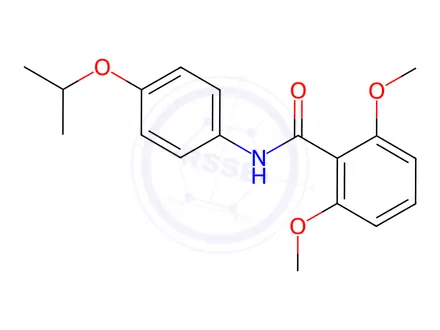 Chemical structure of N-(4-Isopropoxyphenyl)-2,6-dimethoxybenzamide
