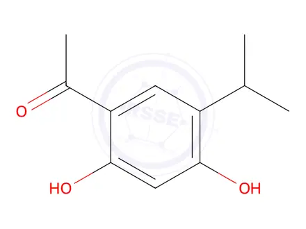 Chemical structure of 2’,4’-Dihydroxy-5’-isopropylacetophenone