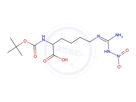 Chemical structure of 2-(tert-Butoxycarbonylamino)-6-(3-nitroguanidino)hexanoic Acid