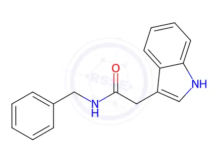 Chemical structure of n-Benzyl-2-(1h-indol-3-yl)acetamide